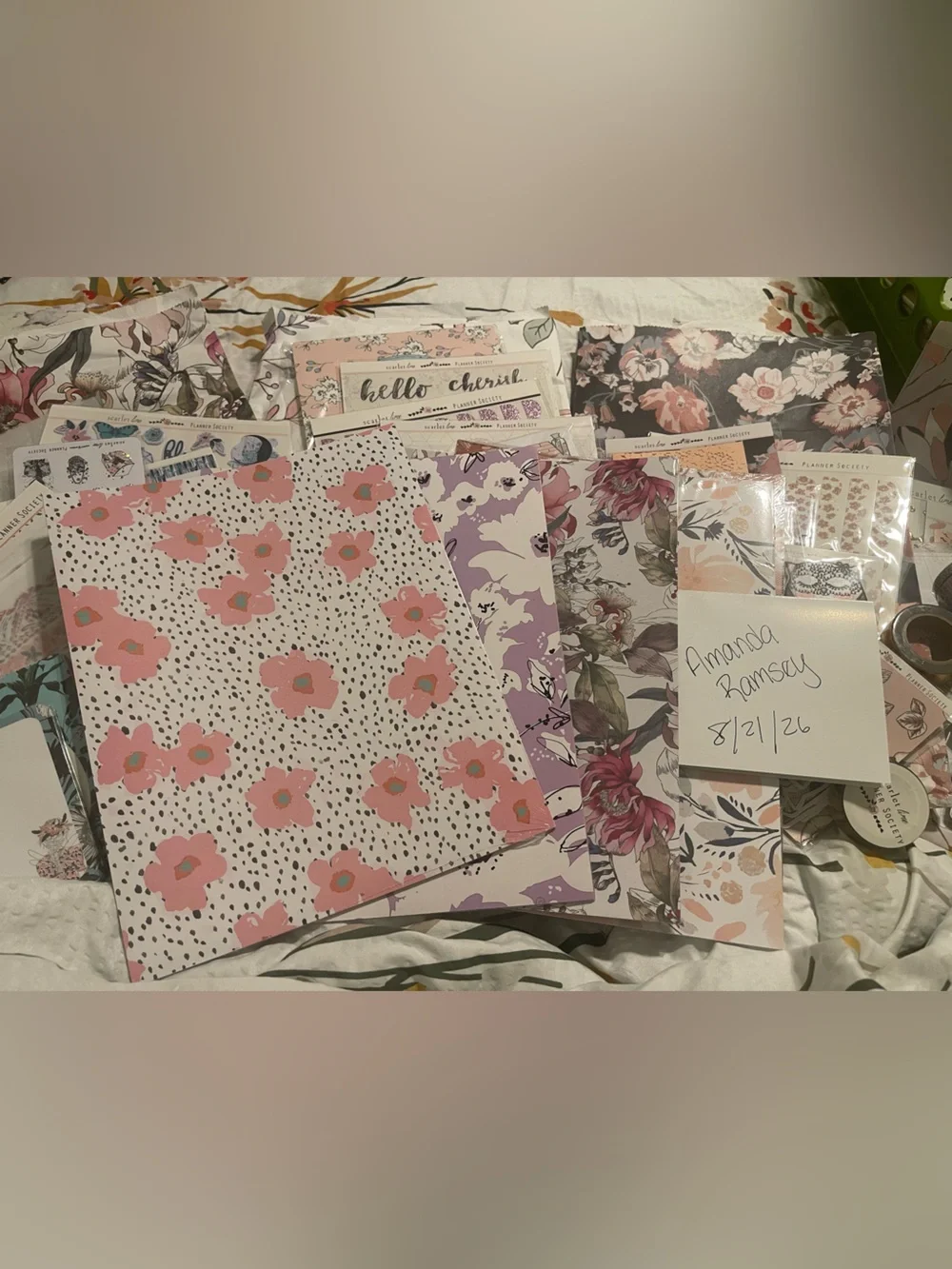 Scarlet Lime Planner Society Stationery and Planner Kit Bundle